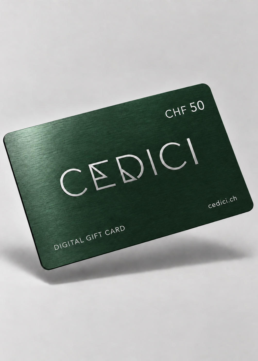 CEDICI Digital Gift Card CHF 50 – Racing Green Metallic