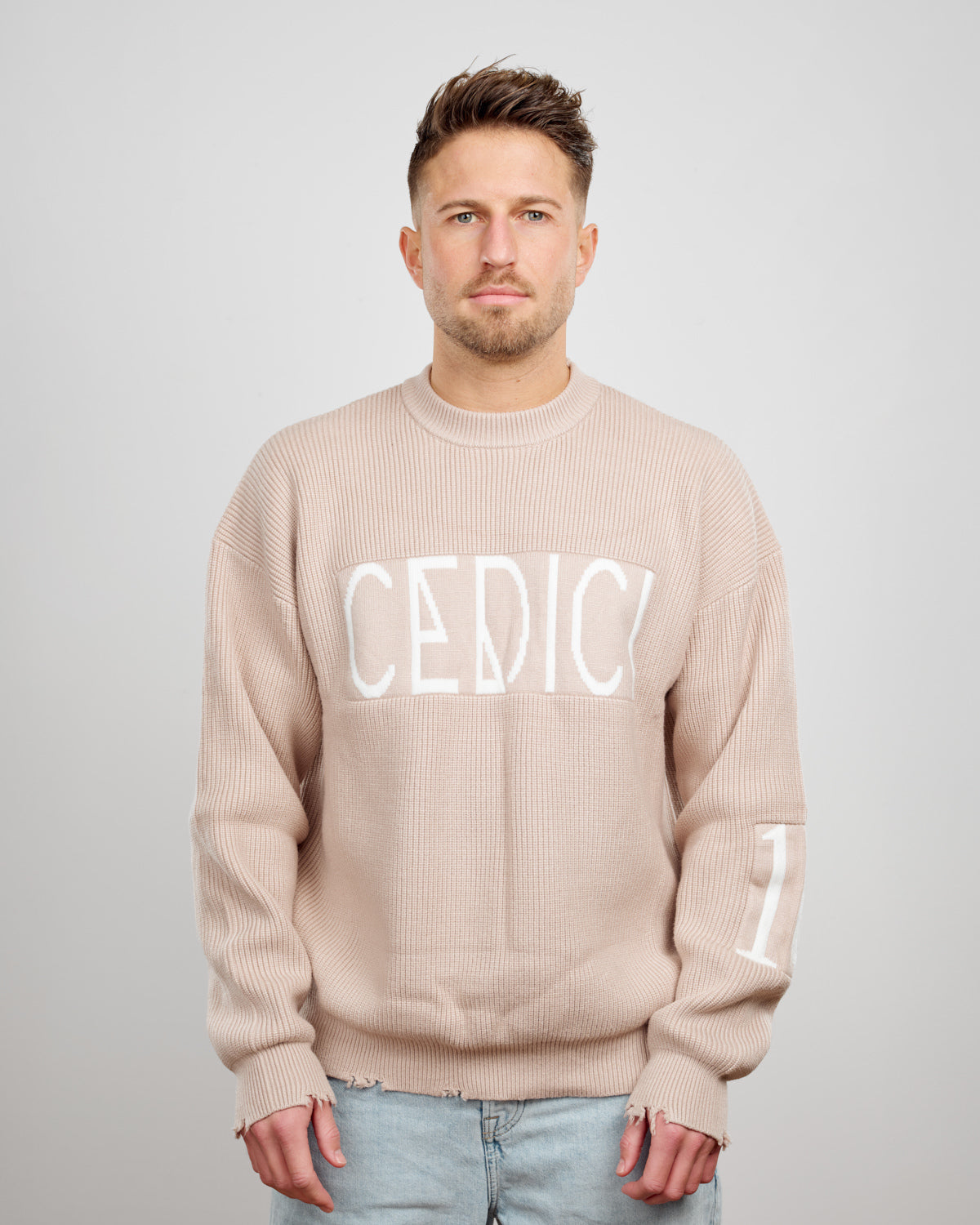 Cedici Distressed Knit Sweater