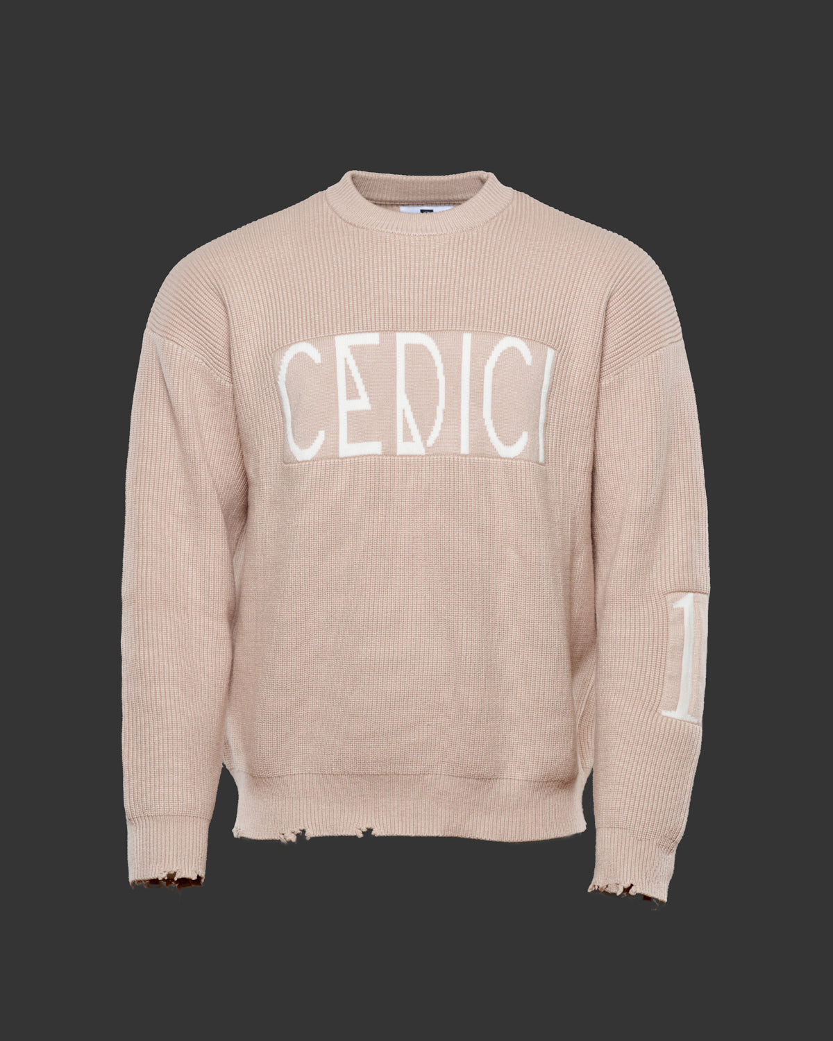 Cedici – Strickpullover im Distressed-Look