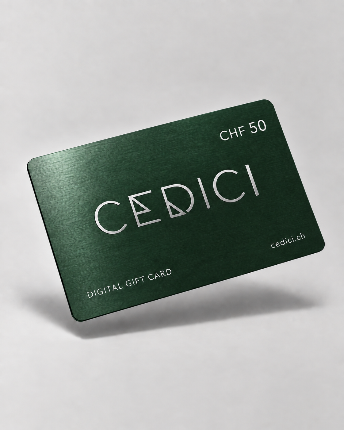CEDICI Digital Gift Card CHF 50 – Racing Green Metallic